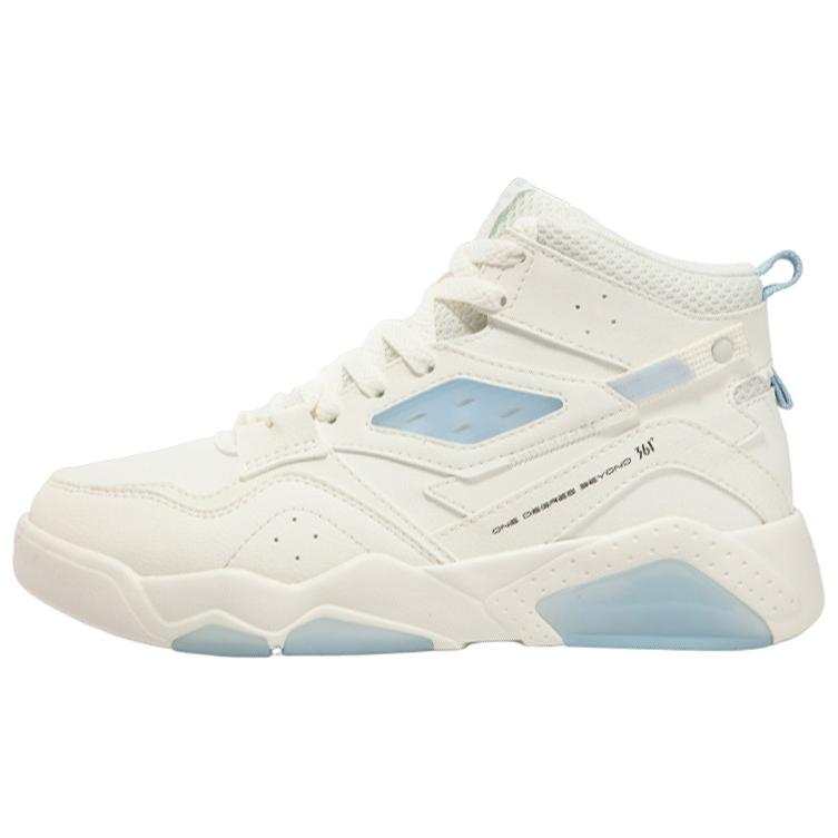 361° Fleece Lined, Fashion Comfortable Thermal Slip Resistant High top Skateboard Shoes Women's White Blue