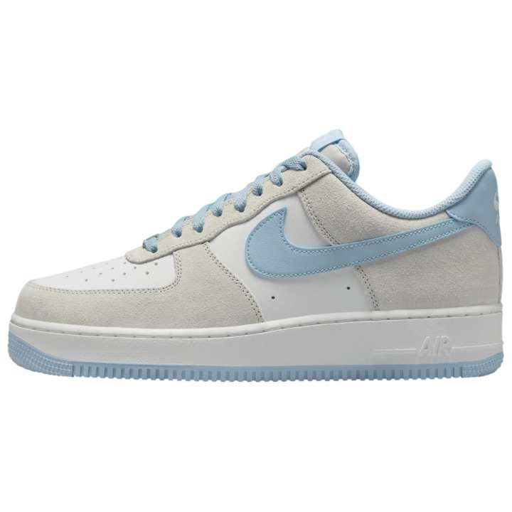 Nike Nike Air Force 1 Slip Resistant Abrasion Resistant Low top Skateboard Shoes Unisex Gray Blue