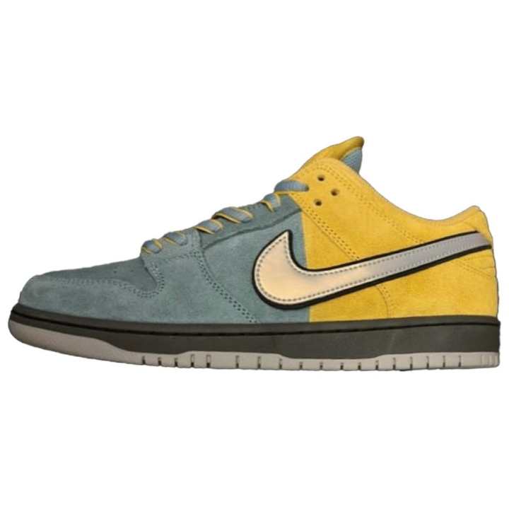 Nike Nike SB Slip Resistant Abrasion Resistant Low top Skateboard Shoes Unisex Blue Yellow