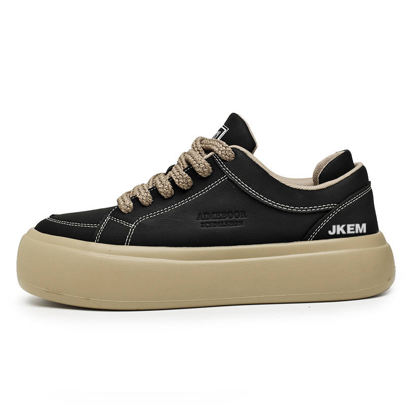 JKEM Slip Resistant, Abrasion Resistant, Height Increasing Low top Skateboard Shoes Men's