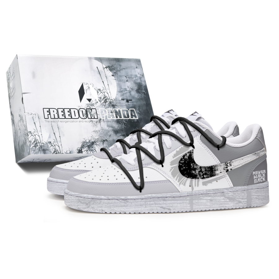 Nike Nike Court Vision 1 Slip Resistant Abrasion Resistant Low top Skateboard Shoes Men's Gray White