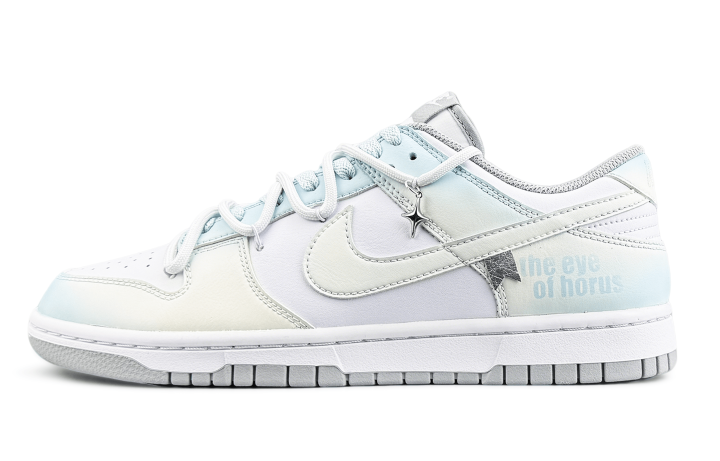 Nike Nike Dunk Abrasion Resistant Abrasion Resistant Low top Skateboard Shoes Unisex Blue Yellow