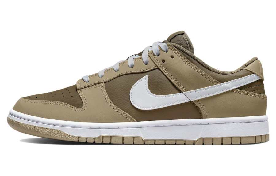 Nike Nike Dunk Retro 'Judge Grey' Leather Fashion Trend Low top Skateboard Shoes Men's Khaki Brown