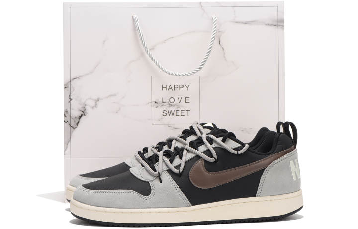 Nike Nike Court Borough Chestnut Low top Skateboard Shoes Men's Gray Brown