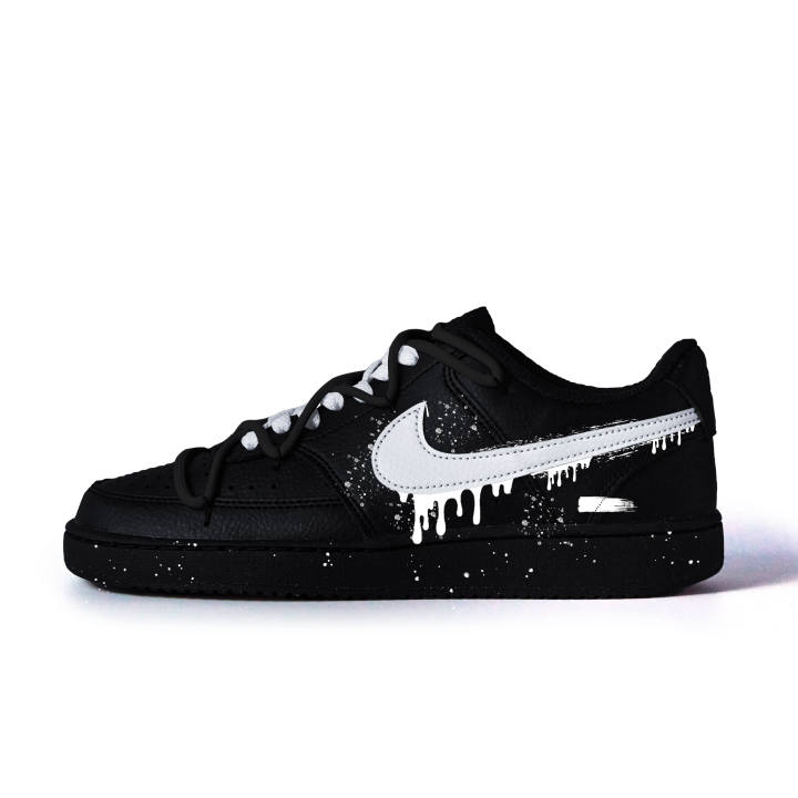 Nike Nike Court Vision Slip Resistant, Abrasion Resistant, Lightweight Low top Skateboard Shoes Unisex Black