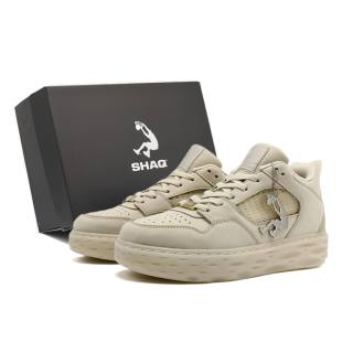 SHAQ Slip Resistant Abrasion Resistant Low top Skateboard Shoes Men's Stone Beige
