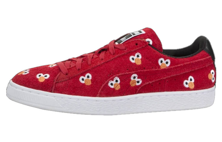 PUMA Suede Skateboard Shoes Men's Low Top Red