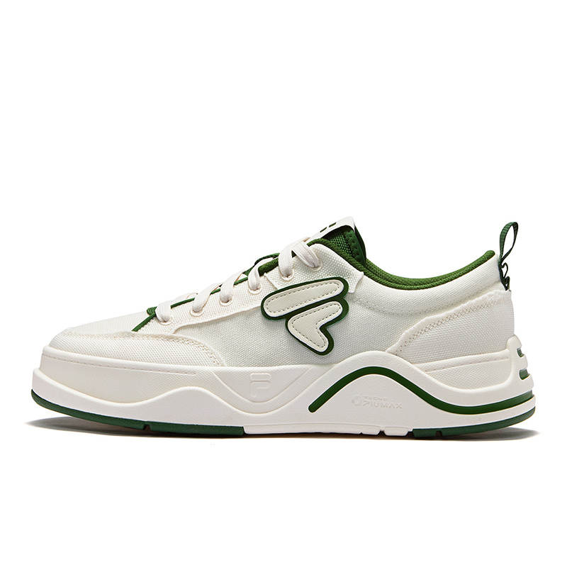 FILA FUSION 50 50 DX II CVS Canvas Lightweight Breathable Low top Skateboard Shoes Men's White Green