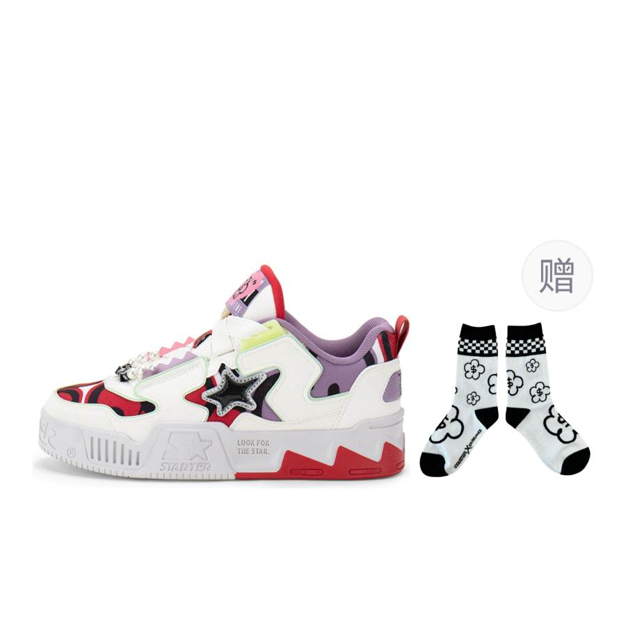STARTER Vol 90s Slip Resistant Slip Resistant Low top Skateboard Shoes Women's White