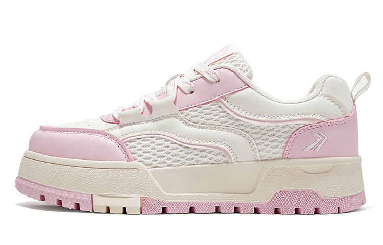 FEIYUE Low-top Skateboard Shoes Women's Beige Pink