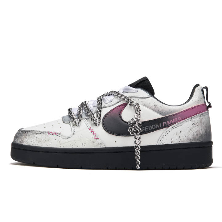 Nike Nike Court Borough Skateboard Shoes Women's Low Top Gray/Pink