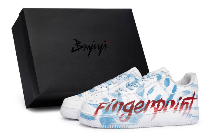 Nike Nike Air Force 1 Special Shoe Box Slip Resistant Abrasion Resistant Low top Skateboard Shoes Unisex White Blue Red