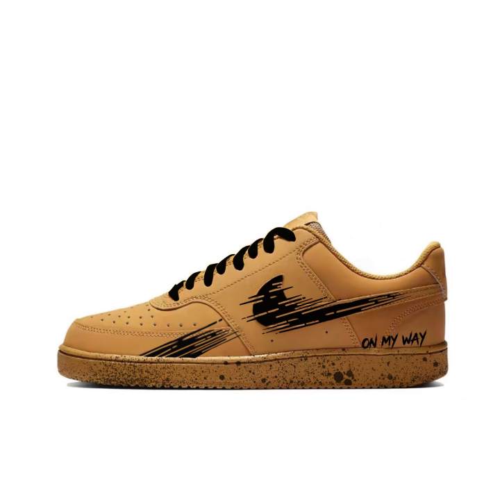 Nike Nike Court Vision 1 Wheat Wave Rush Synthetic Leather Abrasion Resistant Lightweight Wear resistant And Lightweight