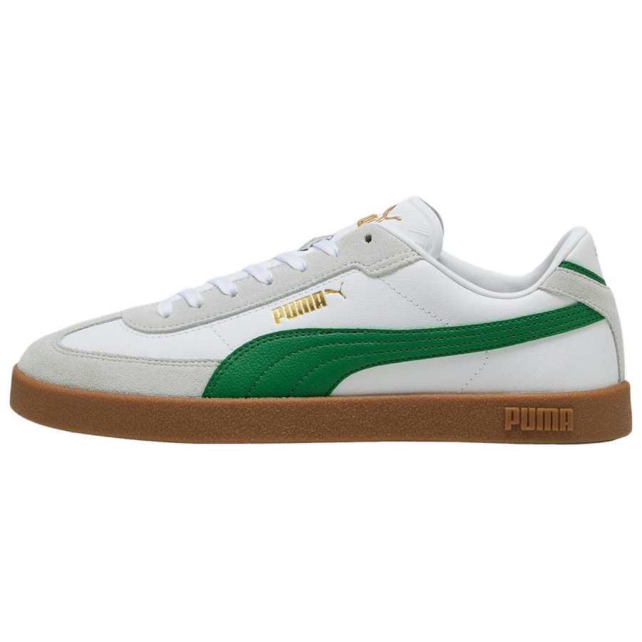 PUMA Club Abrasion Resistant Low top German Army Trainers Men's White Green