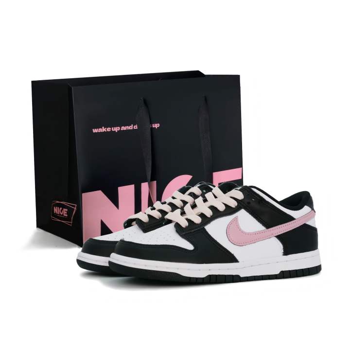 Nike Nike Dunk Slip Resistant Abrasion Resistant Low top Skateboard Shoes Women's Pink White