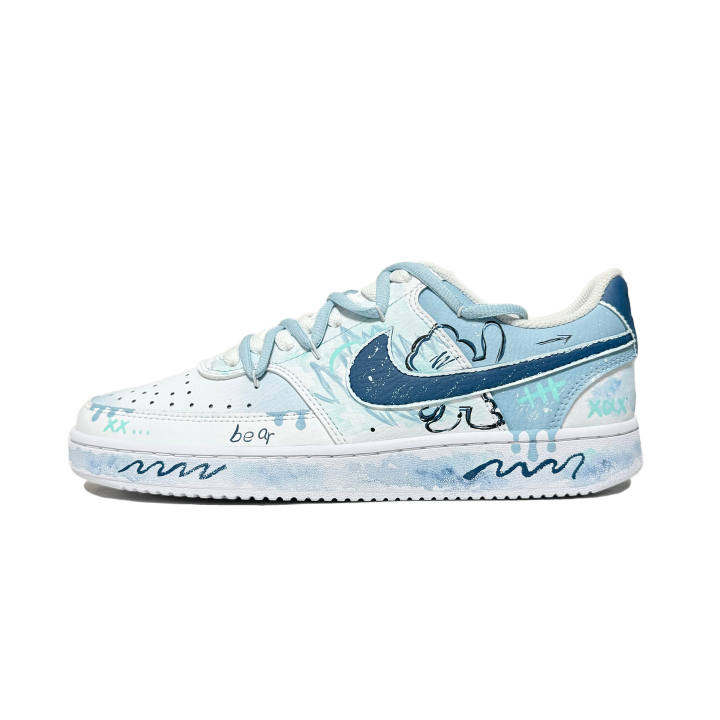 Nike Nike Court Vision 1 Heartbeat Bear Slip Resistant Abrasion Resistant Slip Resistant Abrasion Resistant Low top