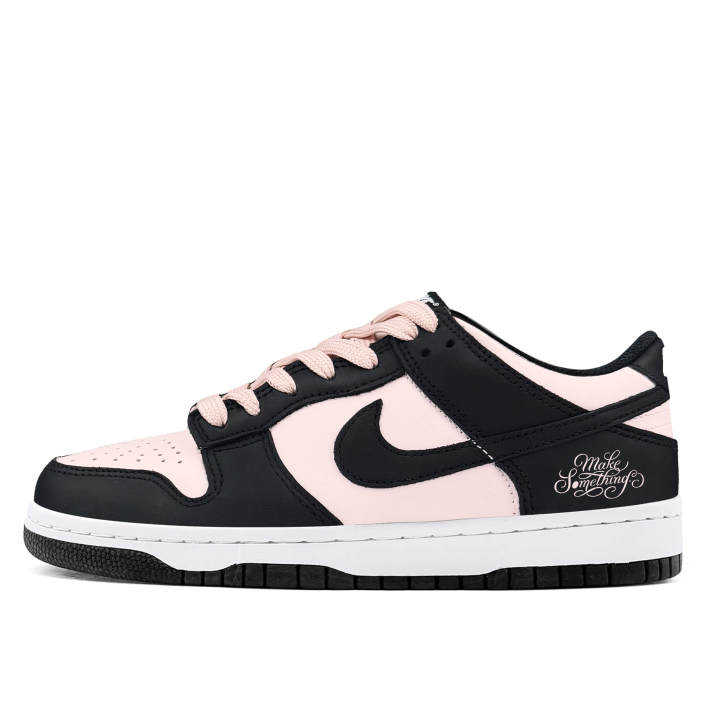 Nike Nike Dunk Abrasion Resistant Low top Skateboard Shoes Women's Black Pink