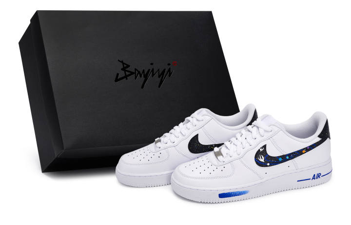 Nike Nike Air Force 1 811 Manufacturing, Xing Xuan Trail, Special Shoe Box Low top Skateboard Shoes Unisex White Blue