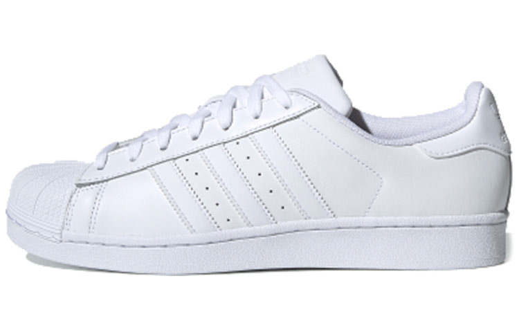 Adidas Originals Superstar Foundation Coverage Lightweight Low top Skateboard Shoes Unisex Pure White