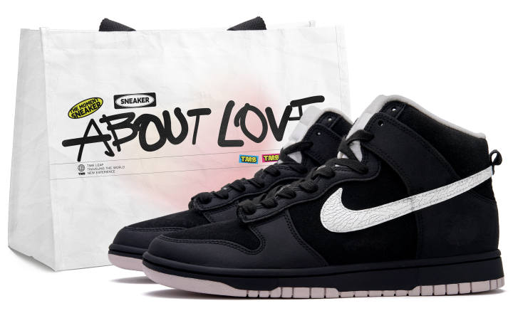 Nike Nike Dunk Slip Resistant High top Skateboard Shoes Men's Black White