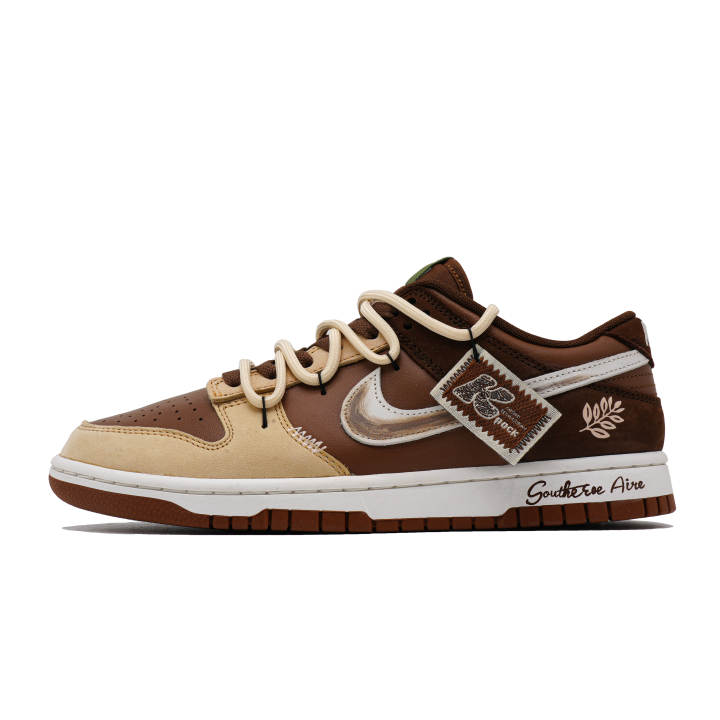 Nike Nike Dunk Slip Resistant Abrasion Resistant Low top Skateboard Shoes Unisex Coffee