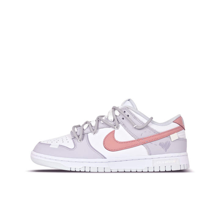 Nike Nike Dunk Low top Skateboard Shoes Unisex Light Gray Purple
