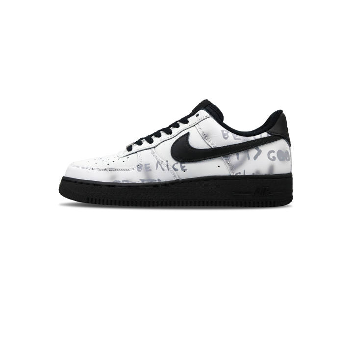 Nike Nike Air Force 1 Low top Skateboard Shoes Unisex Black White