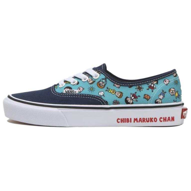 Vans x Momoko Sakura Slip on Abrasion Resistant Low top Skateboard Shoes Unisex Blue