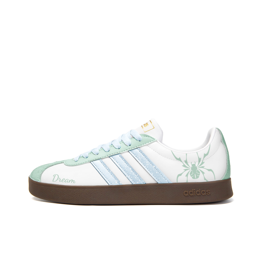 Adidas Neo VL Court 2.0 Slip Resistant Abrasion Resistant Low top Skateboard Shoes Unisex White Green Blue