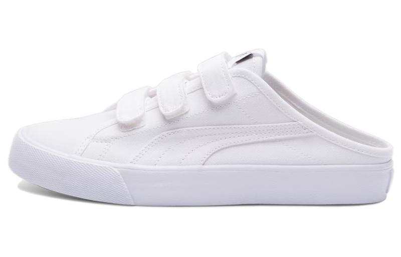 PUMA Bari Mule Cushioning Abrasion Resistant Cushioning, Wear Resistant Low top Skateboard Shoes Women's White