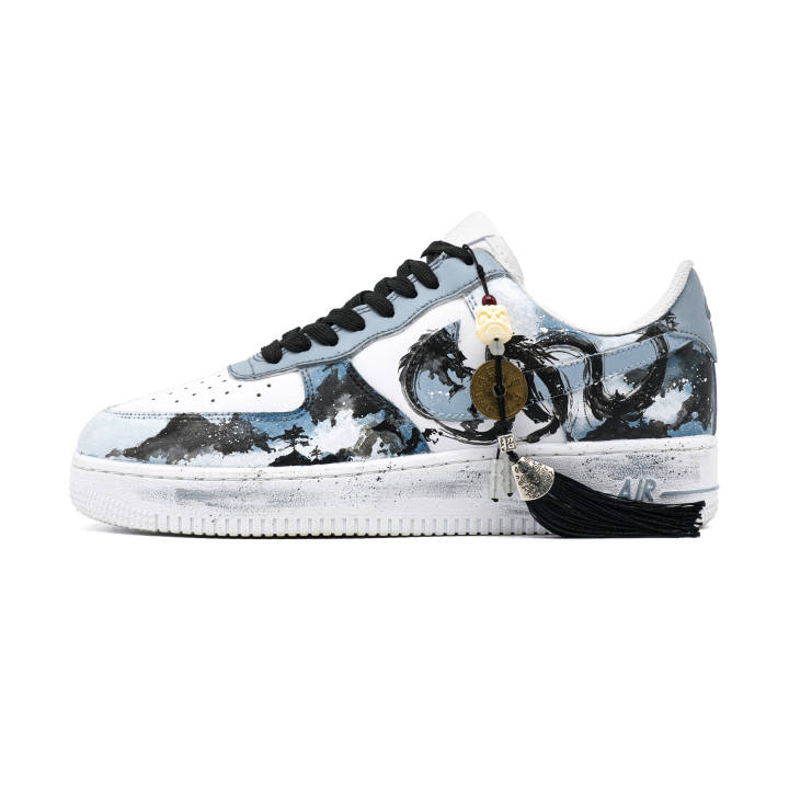 Nike Nike Air Force 1 Skateboard Shoes Unisex Low Top Gray, White