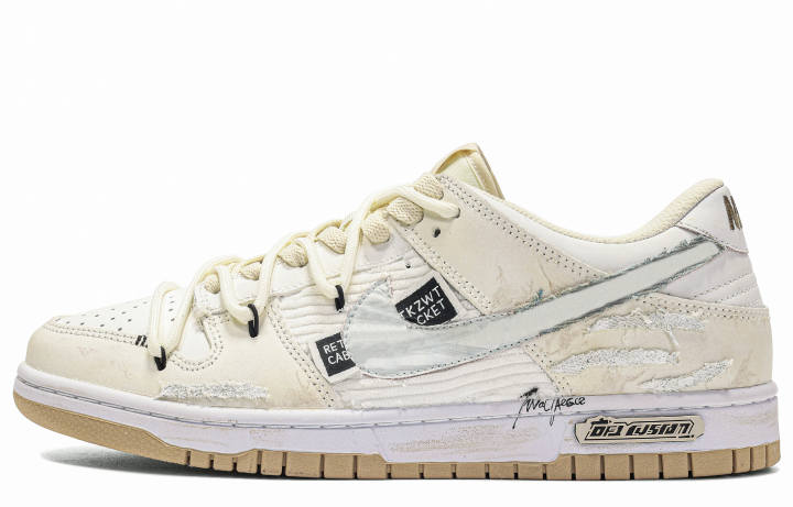 Nike Nike Dunk Free Panda, Sand Tide Abrasion Resistant Abrasion Resistant Low top Skateboard Shoes Men's Gray White