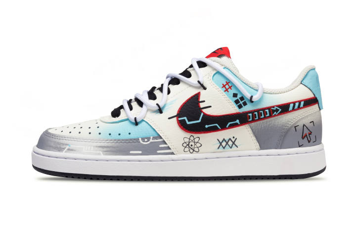 Nike Nike Court Vision 1 Electronic Game Amber Candy Low top Skateboard Shoes Men's Blue