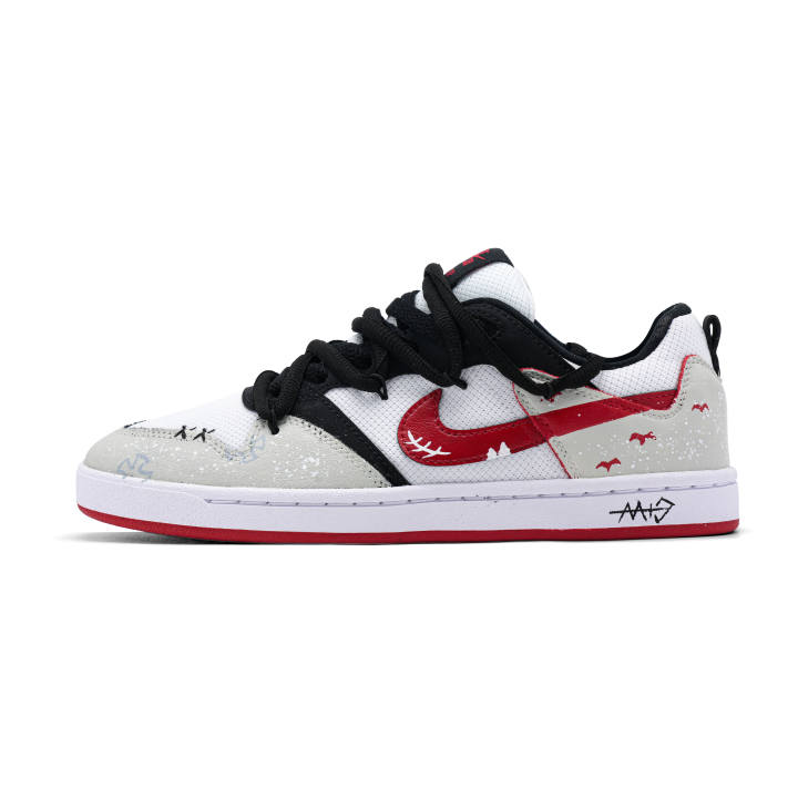 Nike Nike SB Alleyoop Gothic Cross Low top Skateboard Shoes Men's Ecru