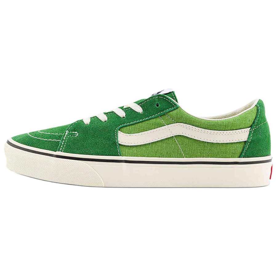 Vans SK8 Abrasion Resistant Low top Skateboard Shoes Unisex Green