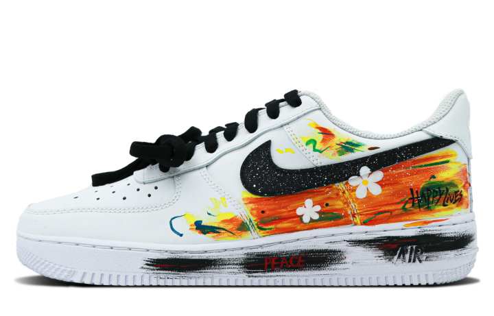 Nike Nike Air Force 1 Low top Skateboard Shoes Unisex White Black