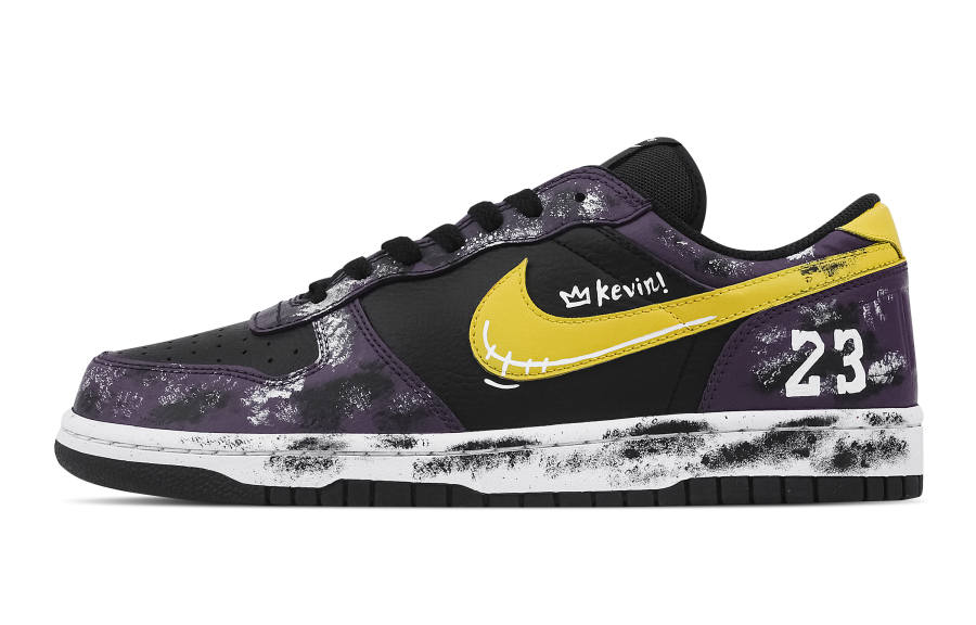 Nike Nike Big Trendy Warrior Soul Abrasion Resistant Breathable Low top Skateboard Shoes Men's Black Purple