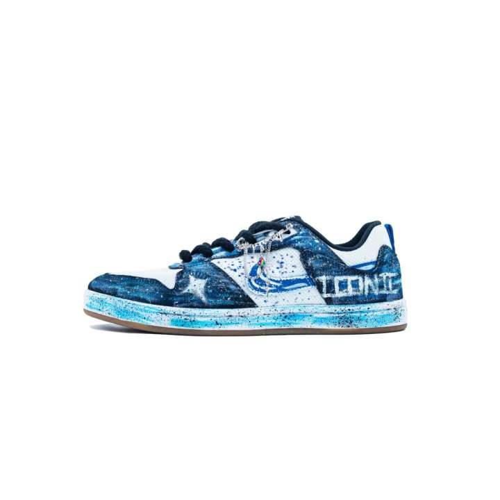Nike Nike SB Alleyoop Nebula Wander Abrasion Resistant Abrasion Resistant Low top Skateboard Shoes Men's Blue Black