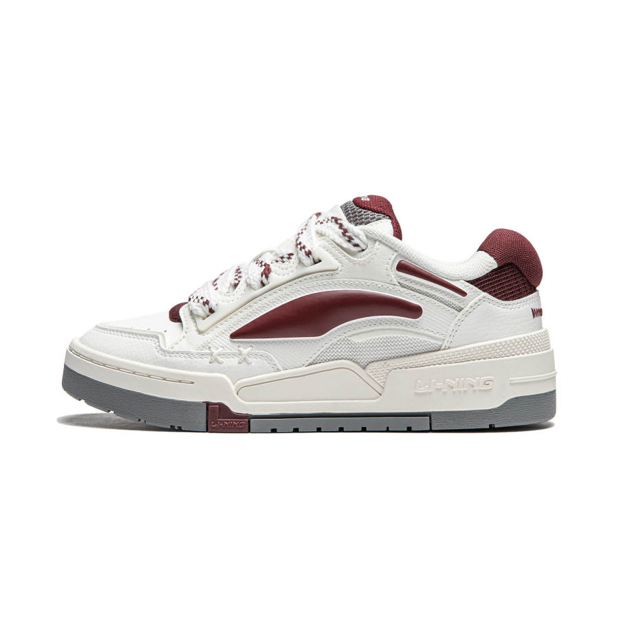 Li-Ning Li Ning Journey V2 Slip Resistant Cushioning Abrasion Resistant Support Low top Skateboard Shoes Women's White Red