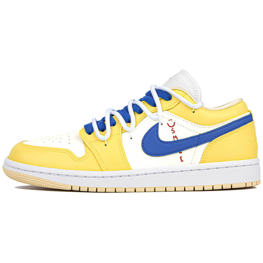 Jordan Jordan Air Jordan 1 Low Canary Slip Resistant, Impact Resistant, Abrasion Resistant Low top Skateboard Shoes Women's