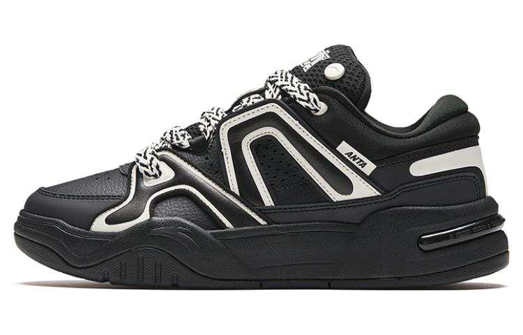 Anta AOJIE Versatile Slip Resistant Impact Resistance Low top Skateboard Shoes Men's Black