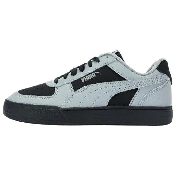 PUMA Caven Split Cow Leather Low top Skateboard Shoes Unisex Black Gray