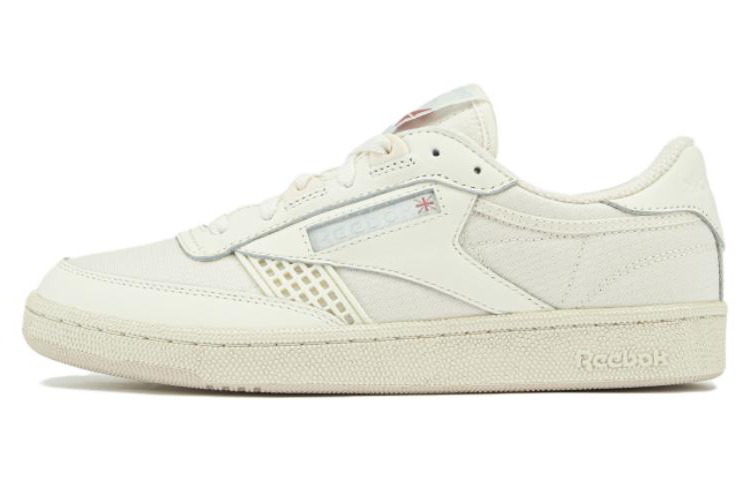 Reebok Club C Abrasion Resistant Low top Skateboard Shoes Unisex Ecru