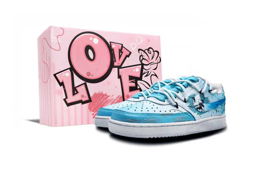 Nike Nike Court Qinghe Yiying Pink Box Abrasion Resistant Slip Resistant Abrasion Resistant Slip Resistant Low top