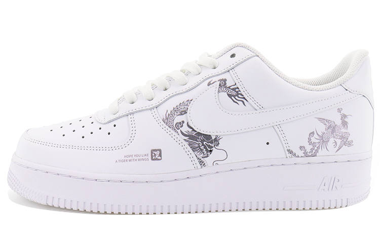 Nike Nike Air Force 1 Low top Skateboard Shoes Men's Pure White