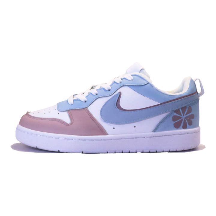Nike Nike Court Borough Skateboard Shoes Unisex Low Top Blue/Pink