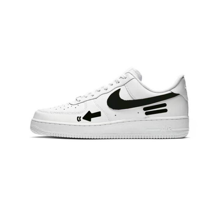 Nike Nike Air Force 1 Low top Skateboard Shoes Women's Black White