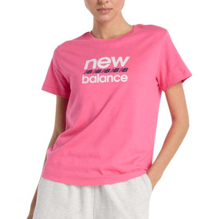 New Balance New Balance T Shirts Women's Pink Crew Neck