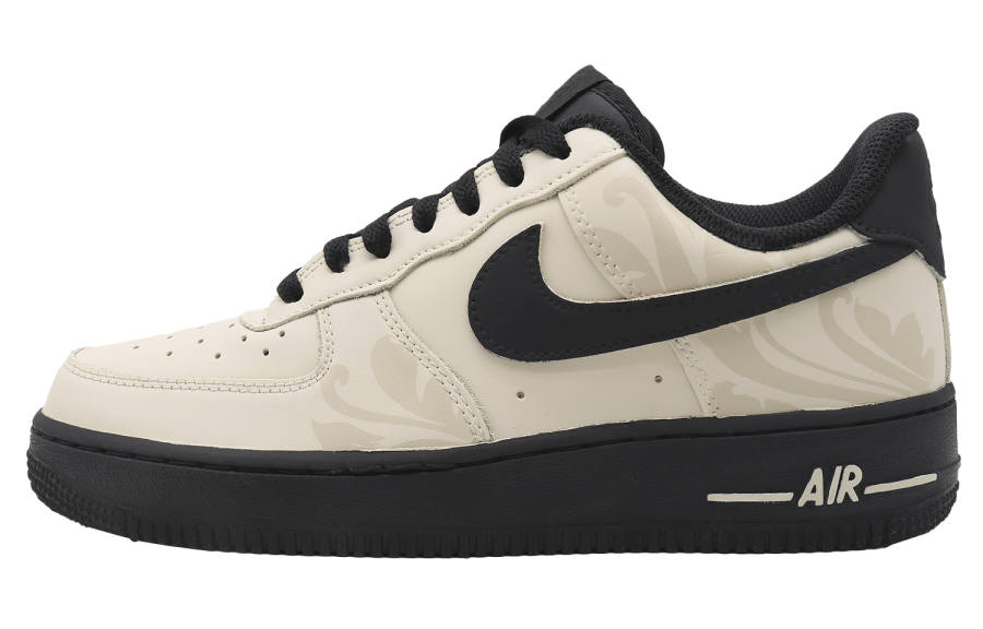 Nike Nike Air Force 1 Abrasion Resistant Breathable Low top Skateboard Shoes Unisex Ecru