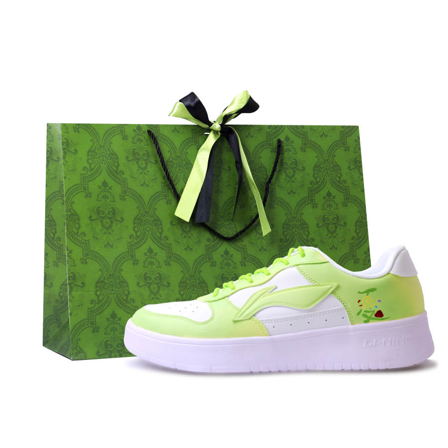 Li-Ning Li Ning Floating Boat Abrasion Resistant Coverage Low top Skateboard Shoes Unisex Apple Green